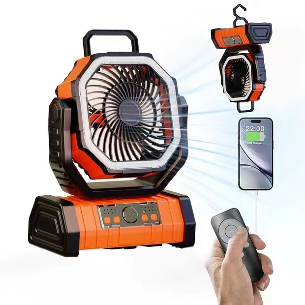 Outdoor Household Power Bank LED Light Camping Fan A:44”