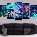 Rick and Morty Wall Art Set for Home Decoration (5 Pieces)