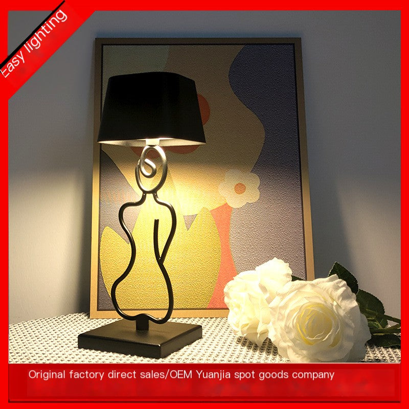 Creative Touch Charging Retro Bedside Lamp (Warm Light)