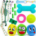 loncoldy 16 Pack Puppy Teething Toys Puppy Toys Dog Toys with Ropes Puppy Chew Toys Cute Squeaky and Ball Dog Chew Toys Puppy Chew Toys for Teething Entertainment & Interaction Small Dog Toys